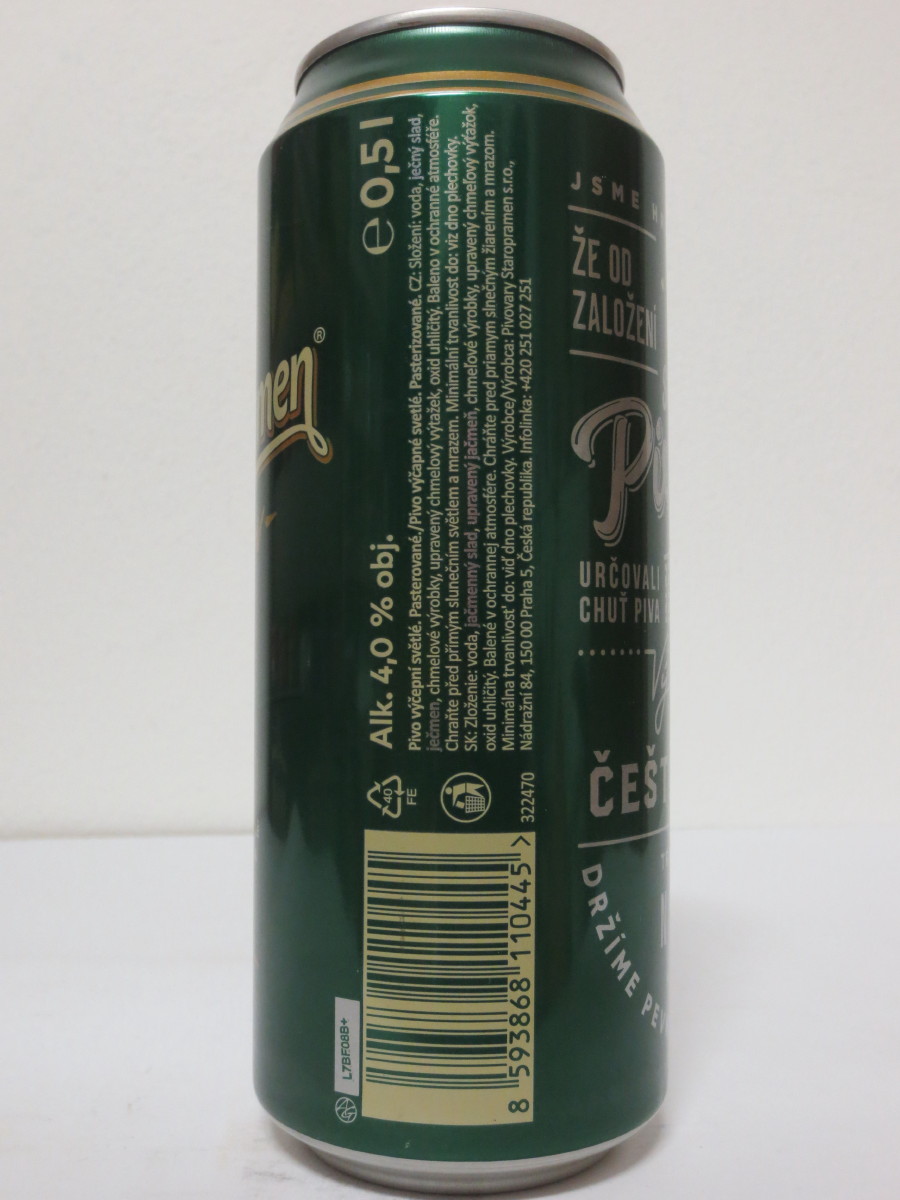Staropramen - Výčepní - kompletní série 2017 (50cl) (B/O)