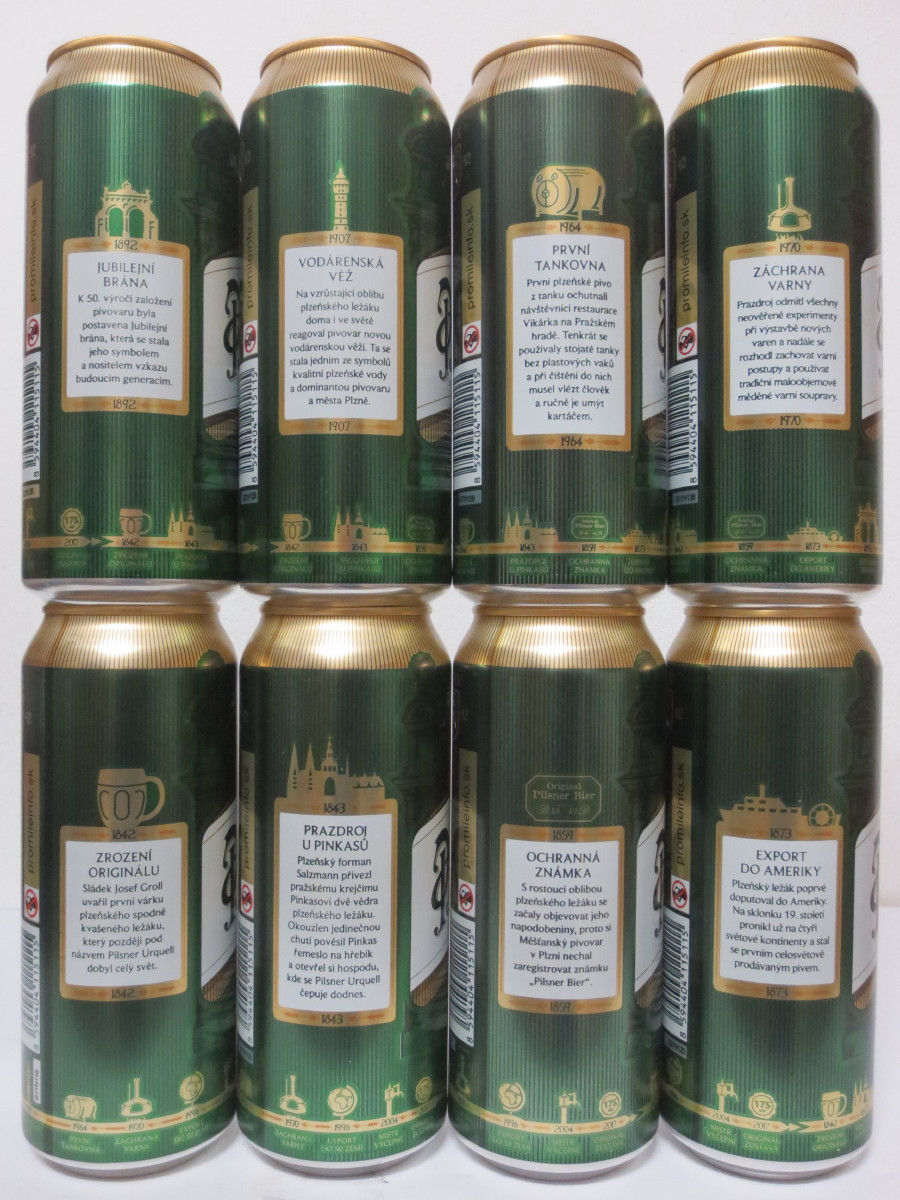 Pilsner Urquell 175 let - série 2017 -  1843 PRAZDROJ U PINKASŮ (50cl) (B/O)