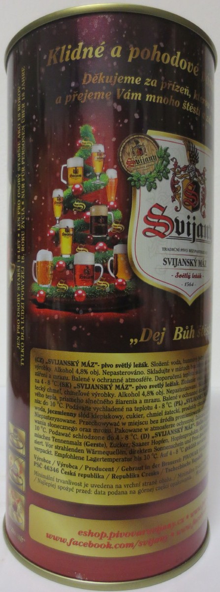 Svijany SVIJANSKÝ MÁZ ŠŤASTNÉ A VESELÉ VÁNOCE 2018 (200cl) č.1 