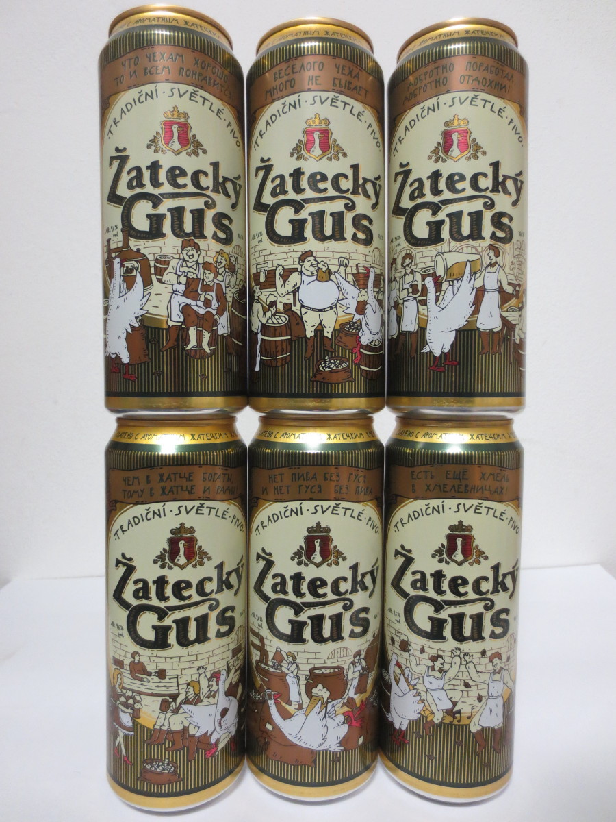 Žatecký Gus TRADIČNÍ.SVĚTLÉ.PIVO (45cl) (B/O) č.1/6