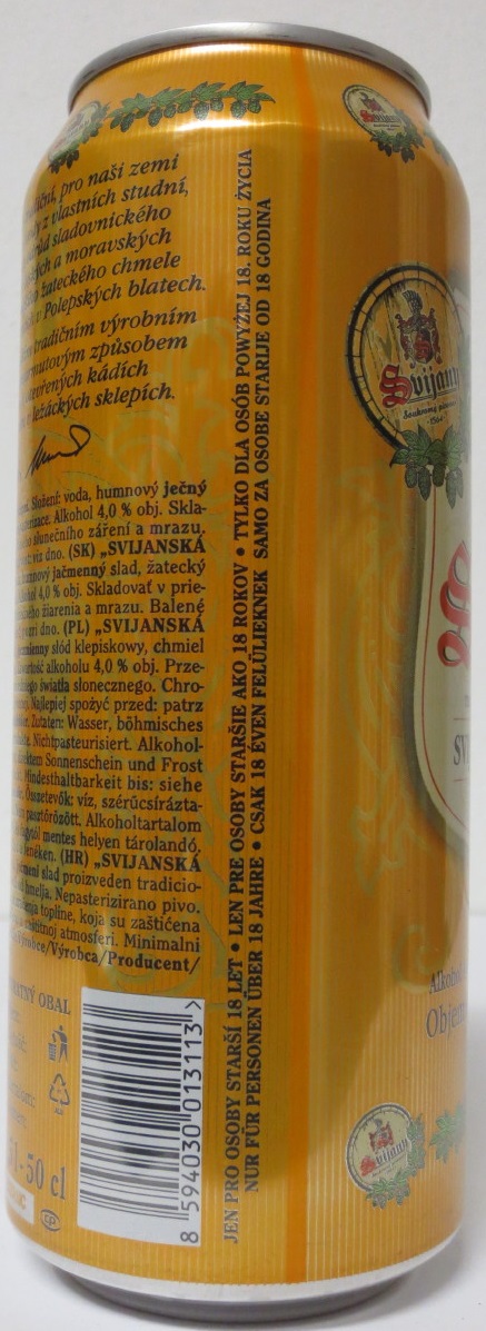 Svijany SVIJANSKÁ DESÍTKA -světlé výčepní- (50cl) (B/O) lesklá verze