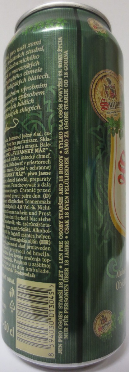 Svijany SVIJANSKÝ MÁZ - Světlý ležák - (50cl) (B/O) č.2