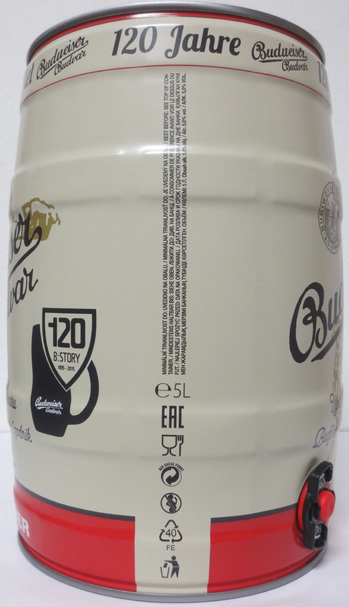 Budweiser Budvar 120 let (5L) č.1