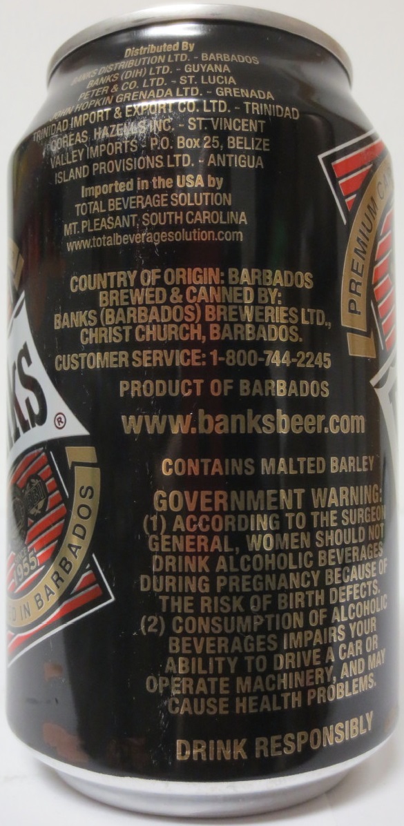 BARBADOS-Banks BREWED IN BARBADOS (33cl) (AL) (B/O)