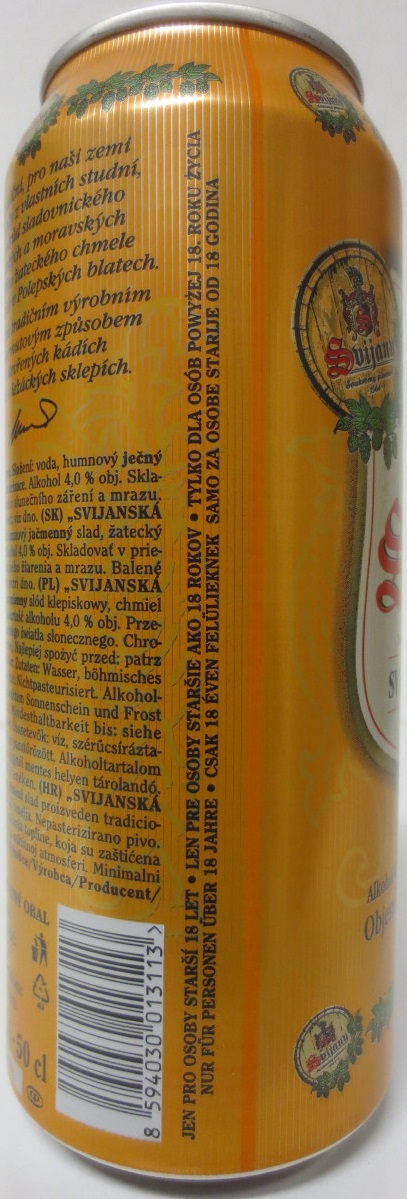 Svijany SVIJANSKÁ DESÍTKA -světlé výčepní- (50cl) (B/O) matná verze