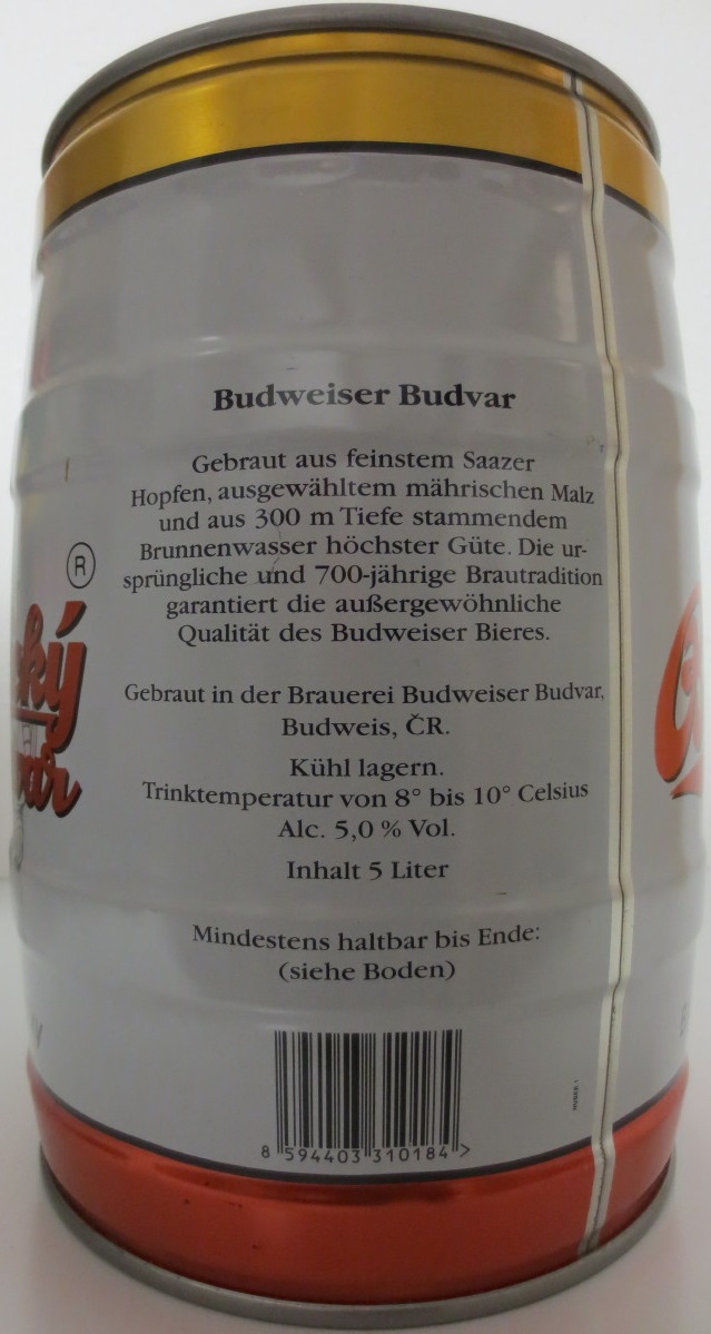 Budweiser Budvar BIER OHNE BEISPIEL č.6