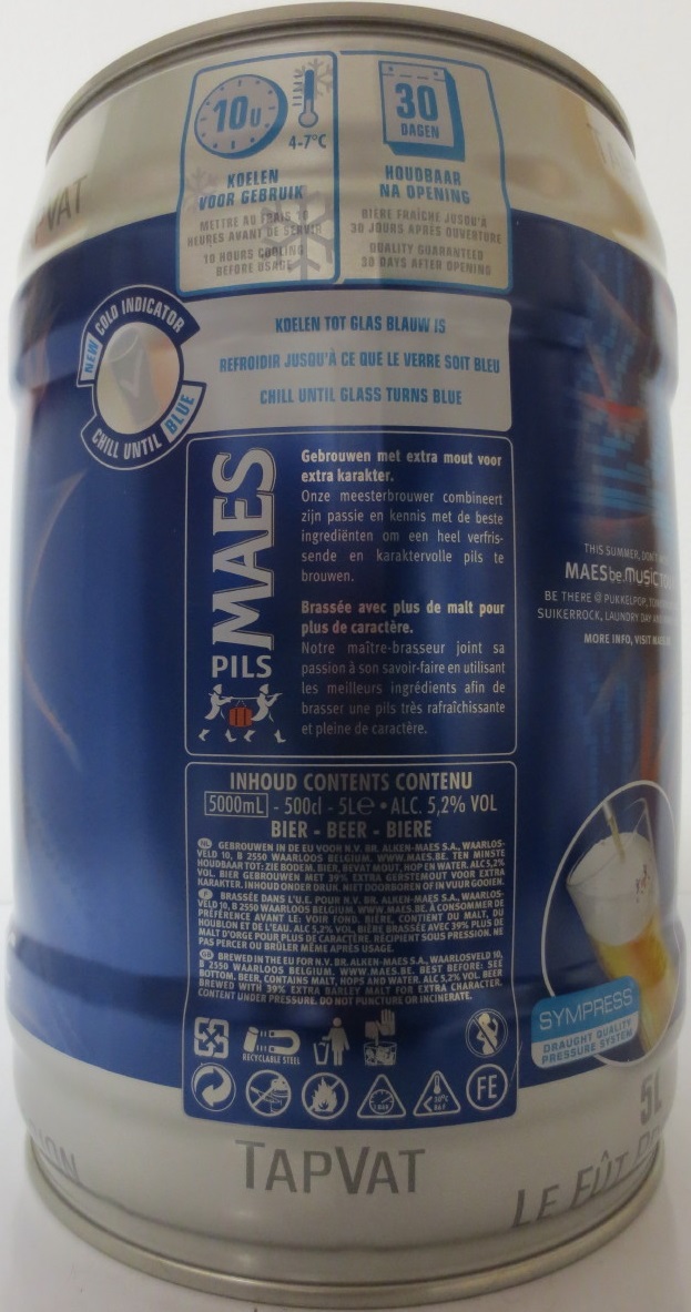 MAES PILS be.MUSIC (5L) Nr.1 