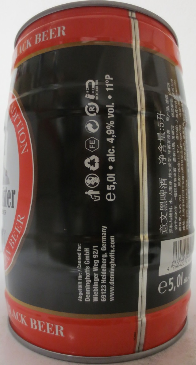 Rittmeister SCHWARZBIER Seit 1899 (5L) Nr.1 