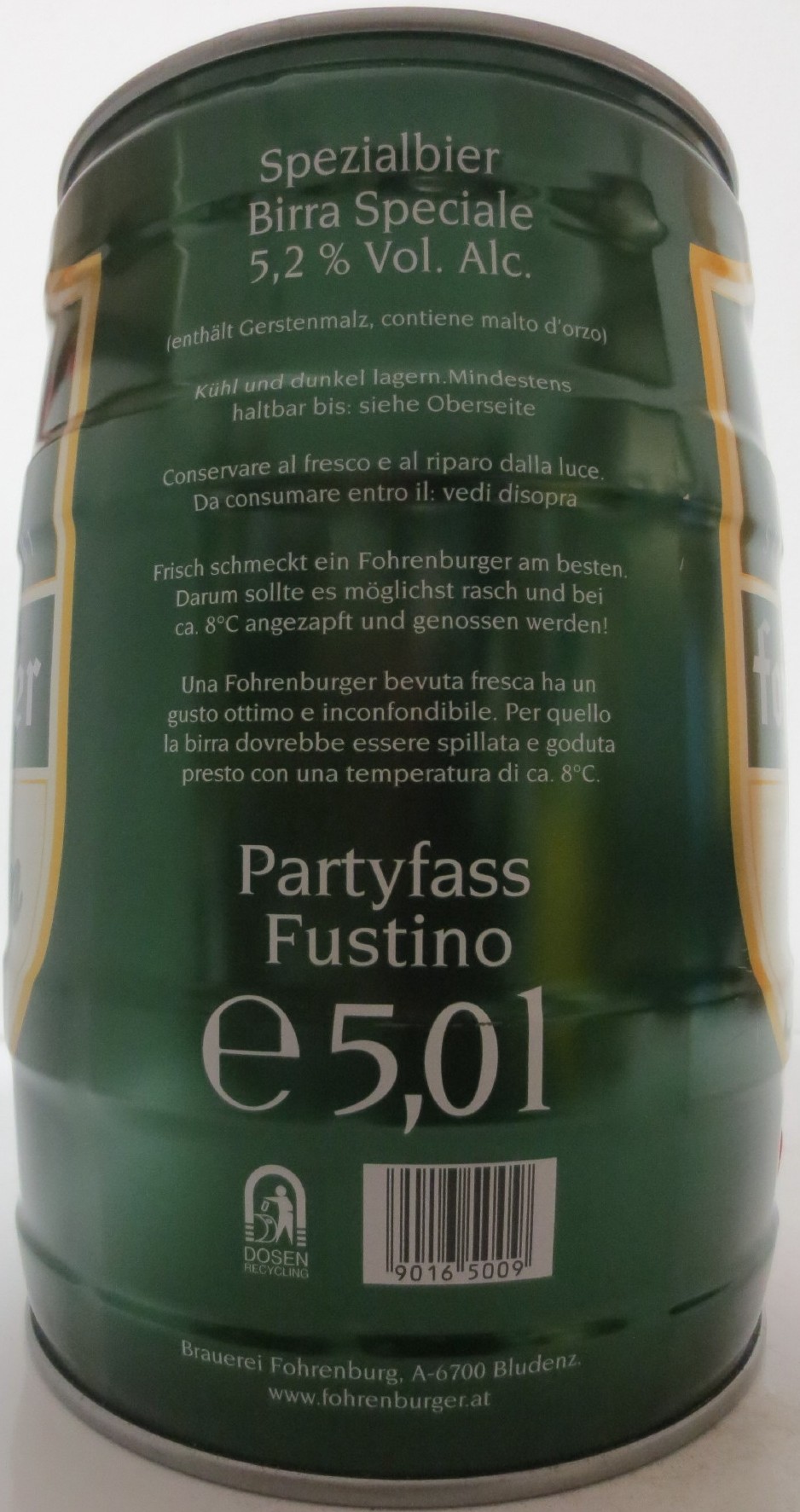 fohrenburger Jubiläum (5L) Nr.1 