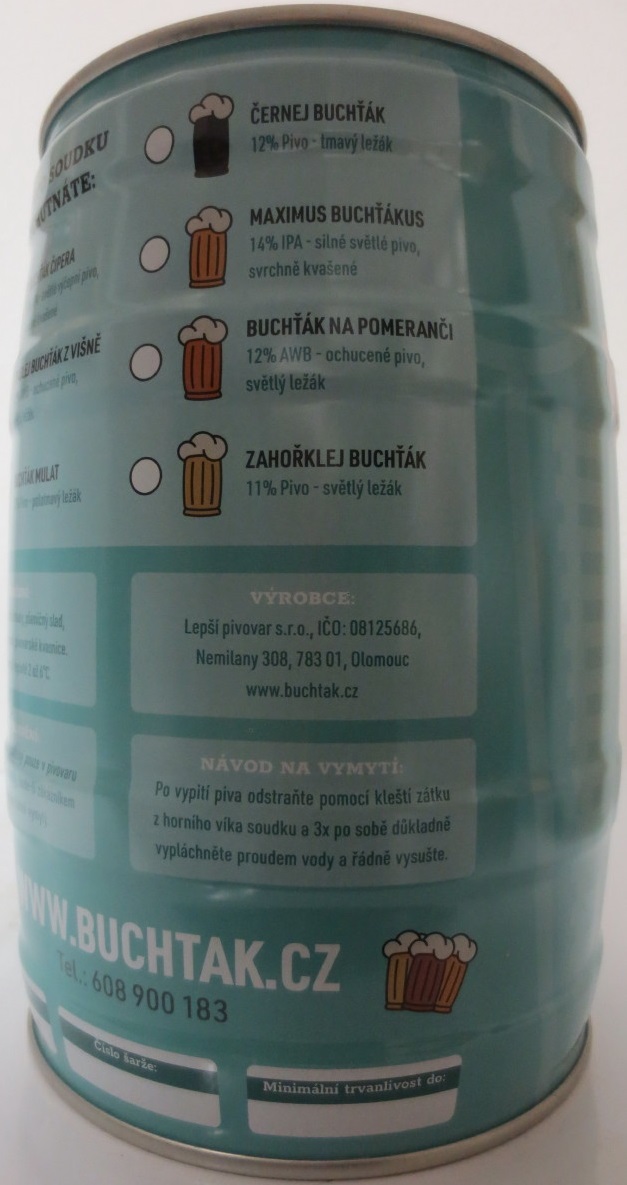 BUCHŤÁK PIVOVAR (5L) č.1