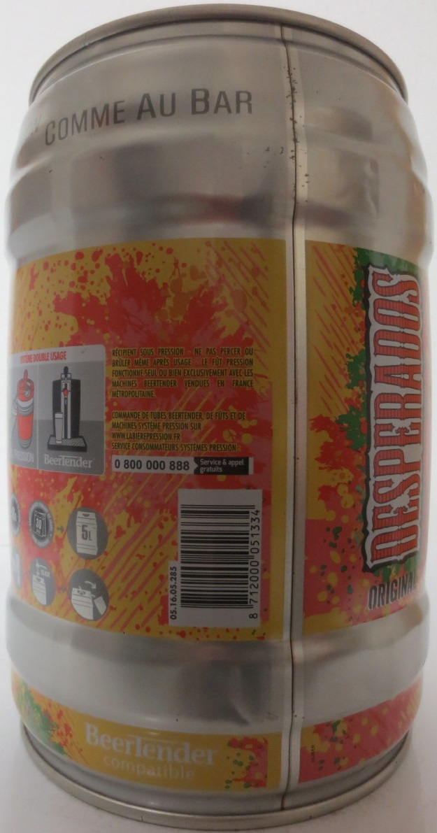 DESPERADOS ORIGINAL BEER - BIER (5L) Nr.1