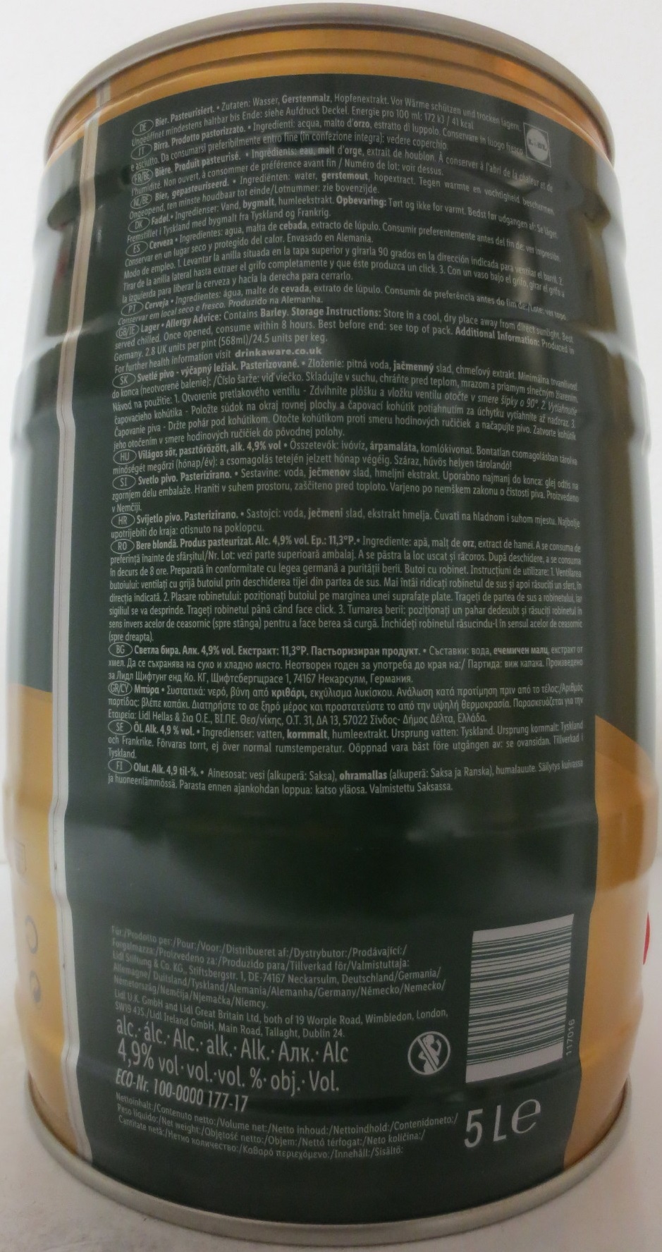 Perlenbacher Beer (5L) Nr.1