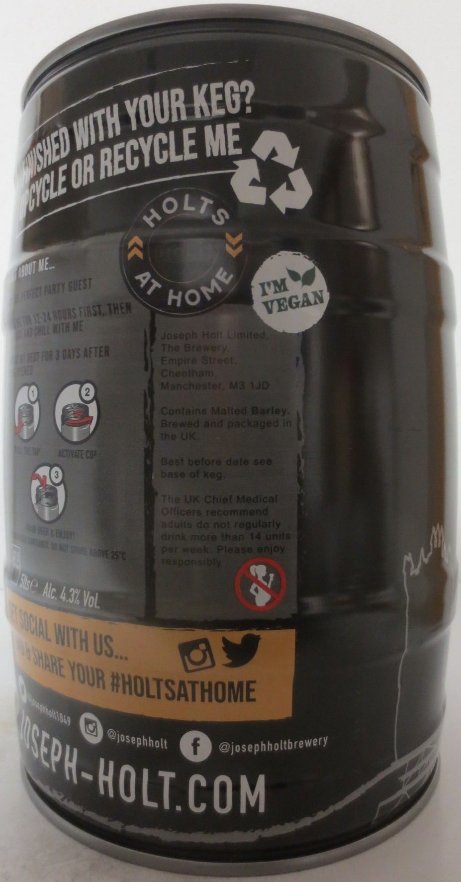 JOSEPH HOLT OF MANCHESTER TRAILBLAZER STOUT (5L) Nr.1