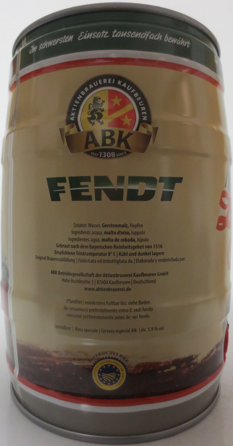 ABK FENDT Dieselroß Öl (5L) Nr.1