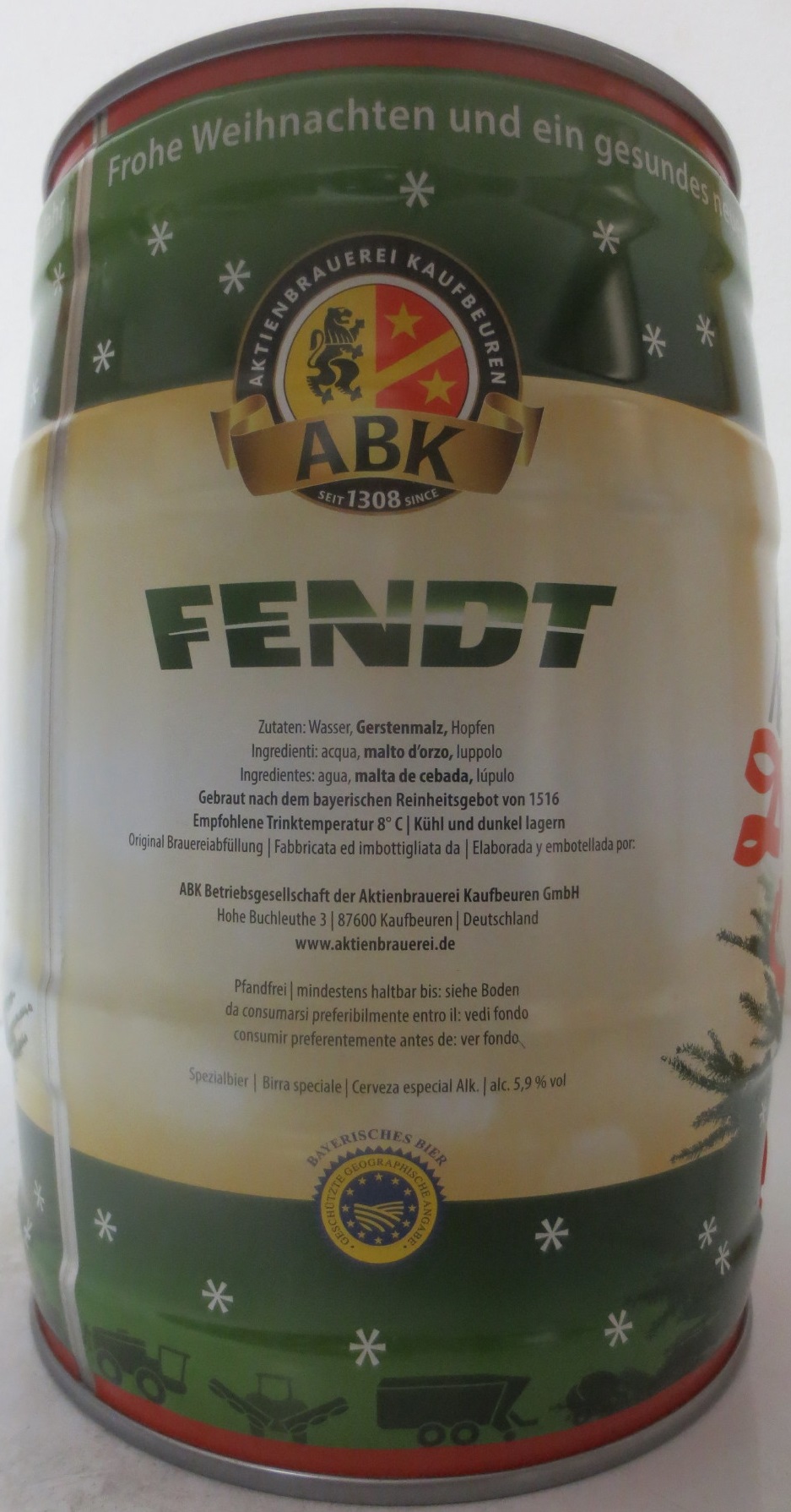 ABK FENDT Dieselroß Öl (5L) Nr.3