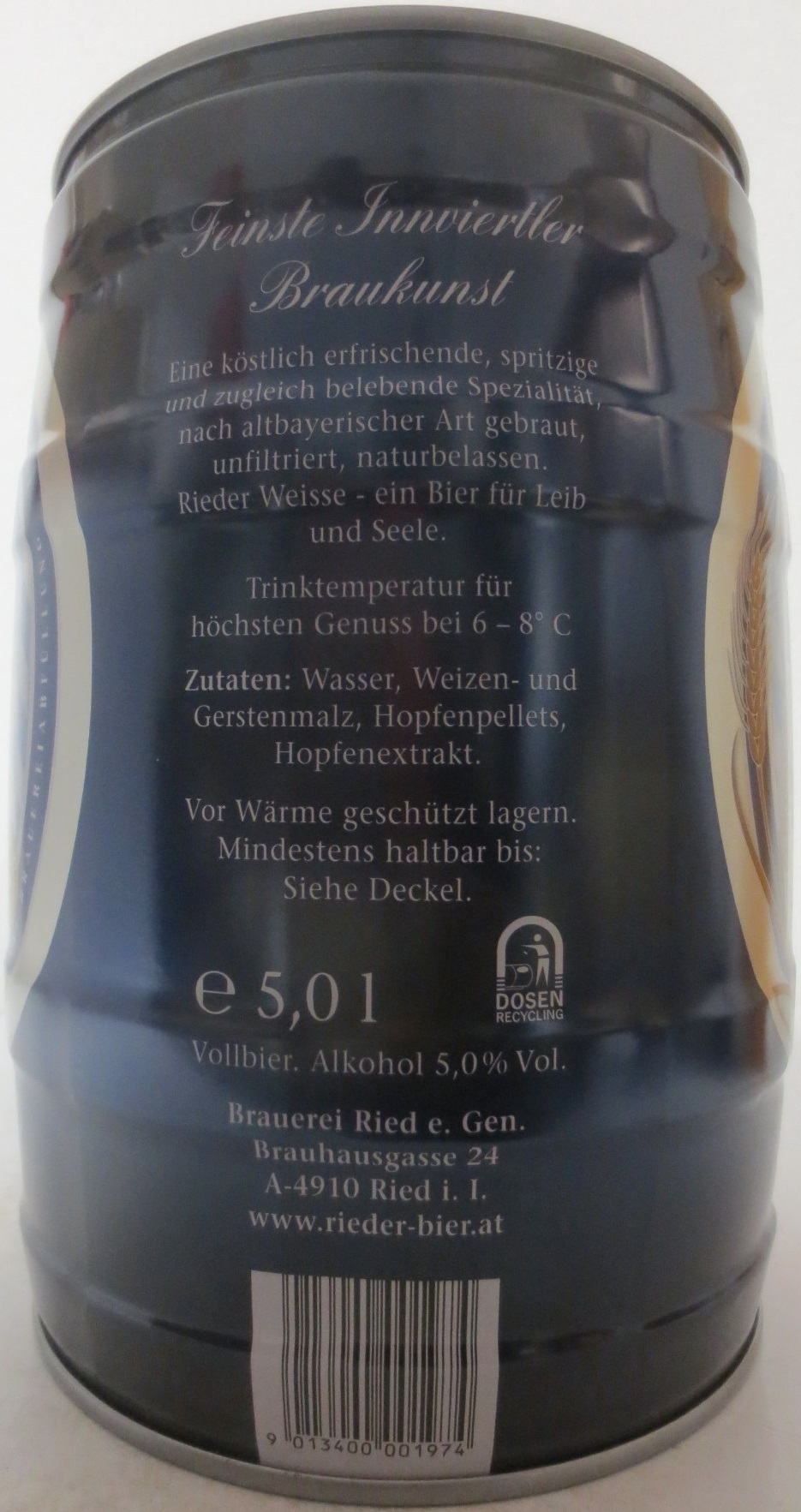RIEDER Helle Weisse (5L) Nr.1
