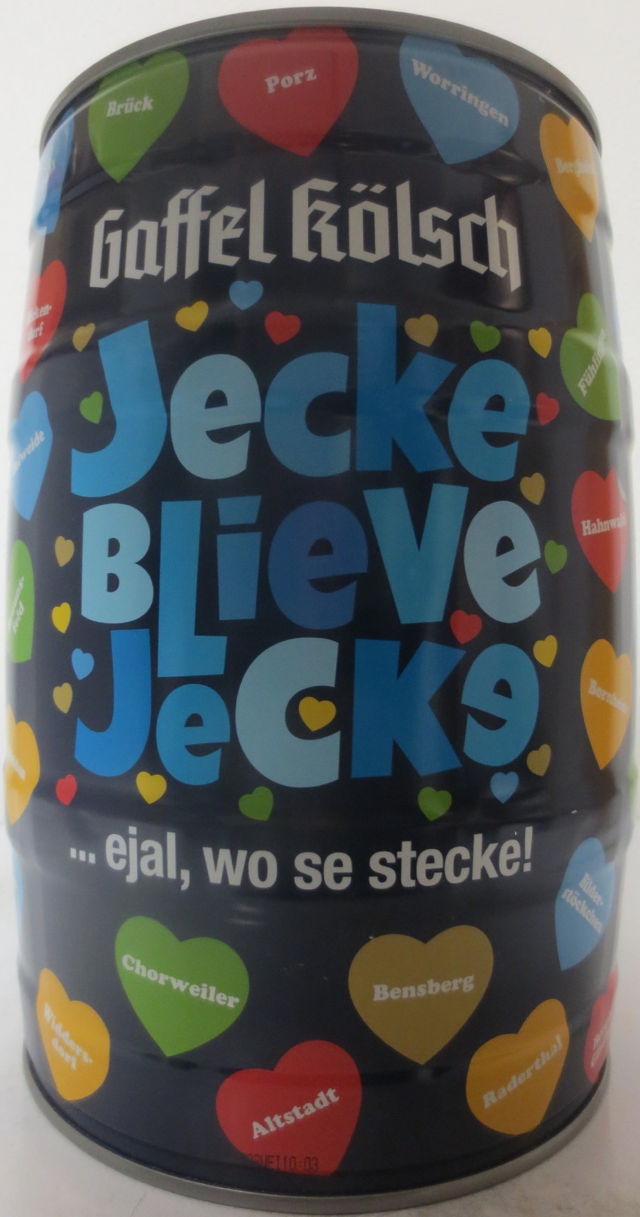Gaffel kölsch Jecke BLieve JeCKe ... ejal, wo se stecke! (5L) Nr.1