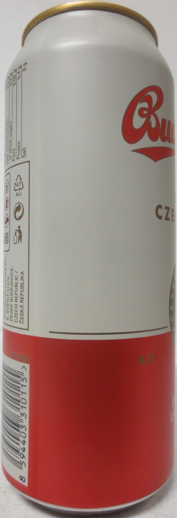 Budweiser Budvar ORIGINAL CZECH LAGER OWNED BY THE CZECH REPUBLIC (50cl) (B/O) č.1