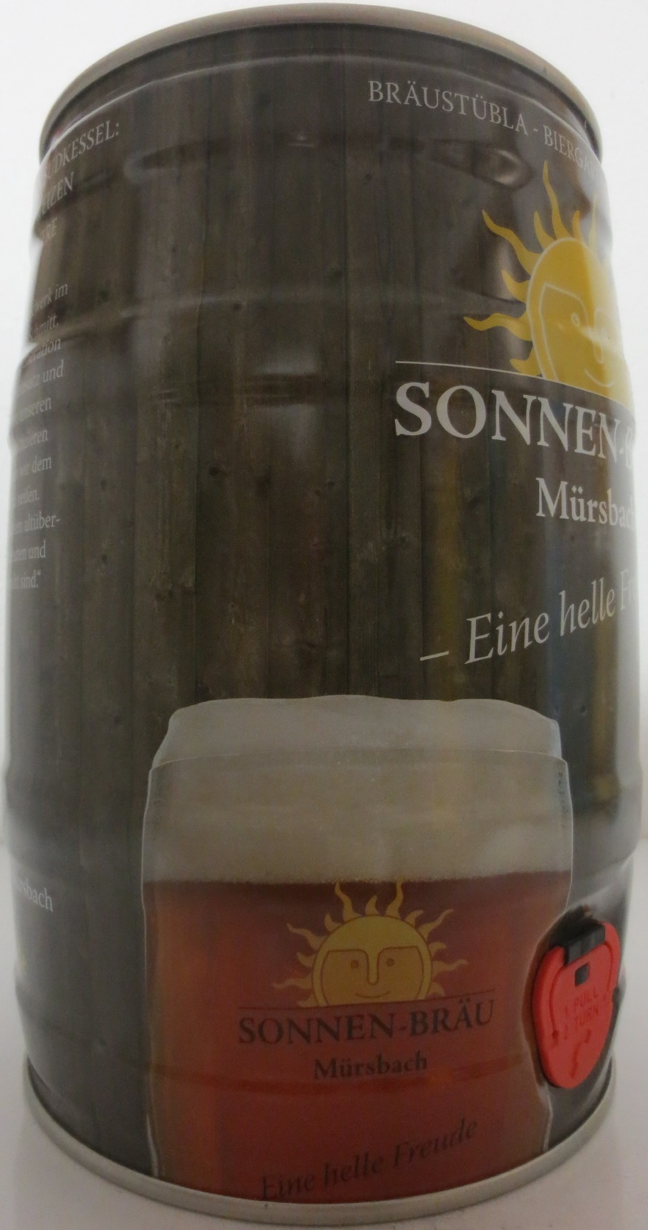 SONNEN - BRÄU Mürsbach - Eine helle Freude - Solarbier. (5L) Nr.1