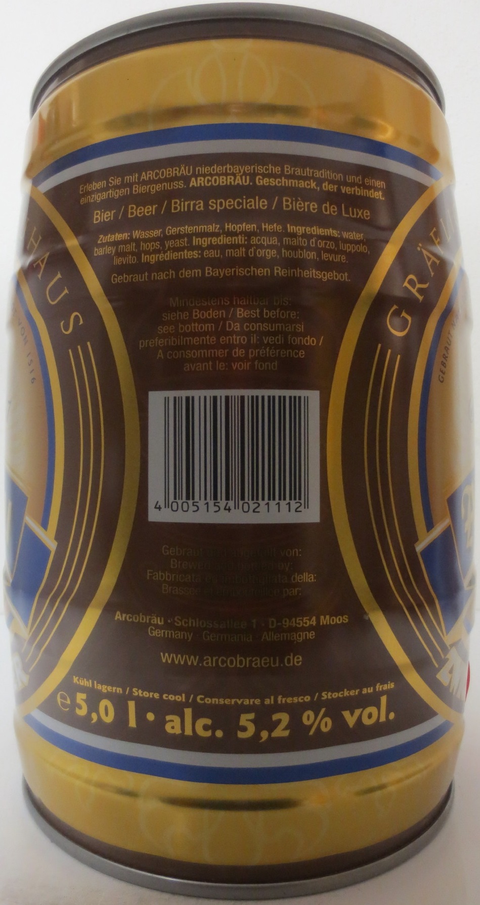 Arcobräu ZWICKL BIER (5L) Nr.1 