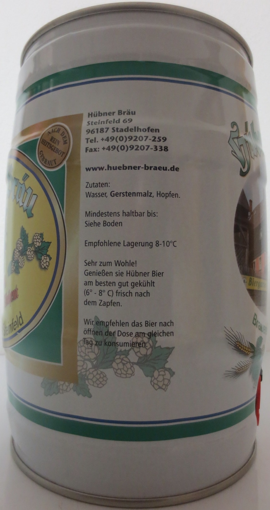 Hübner Brau Brauerei Hübner Steinfeld (5L) Nr.3