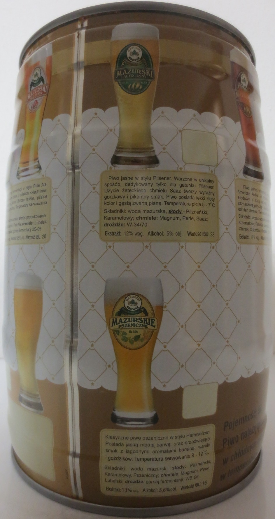 MAZURSKI BROWAR Rzemieślniczy Browar z Elku (5L) Nr.1