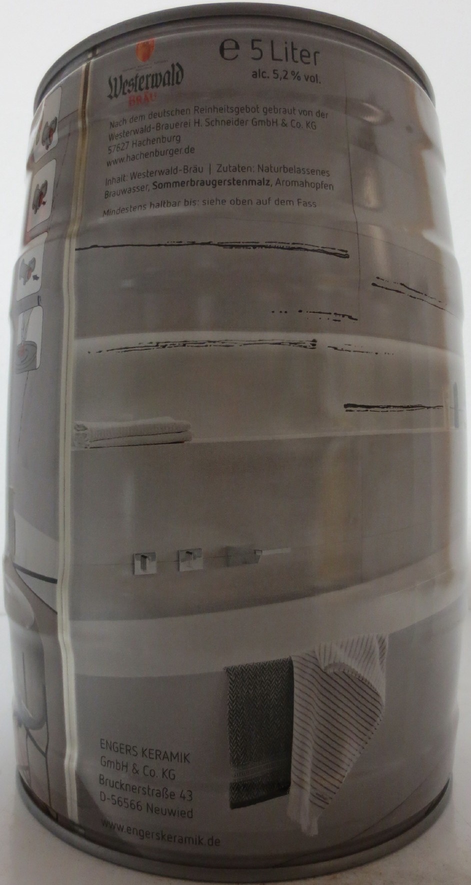 Westerwald Bräu WER GROSSES LEISTET HAT ETWAS KÜHLES VERDIENT! (5L) Nr.1