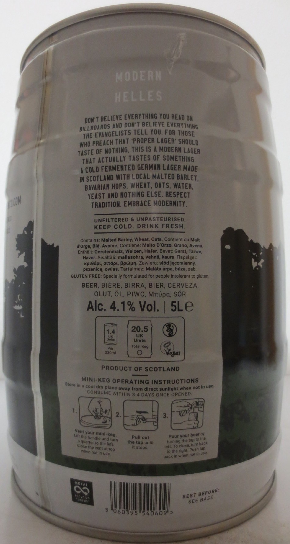TEMPEST BREWING CO MODERN HELLES (5L) Nr.1 