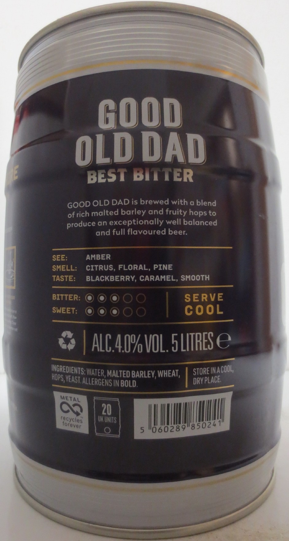 WEST BERKSHIRE BREWERY GOOD OLD DAD BEST BITTER (5L) Nr.1