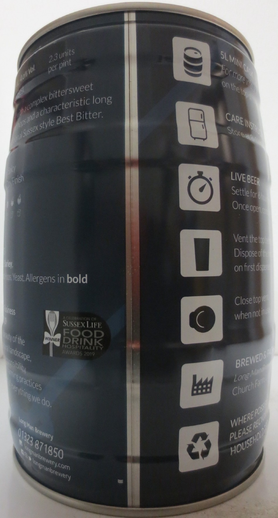 LONG MAN BEST BITTER Alc. 4.0% Vol. (5L) Nr.1