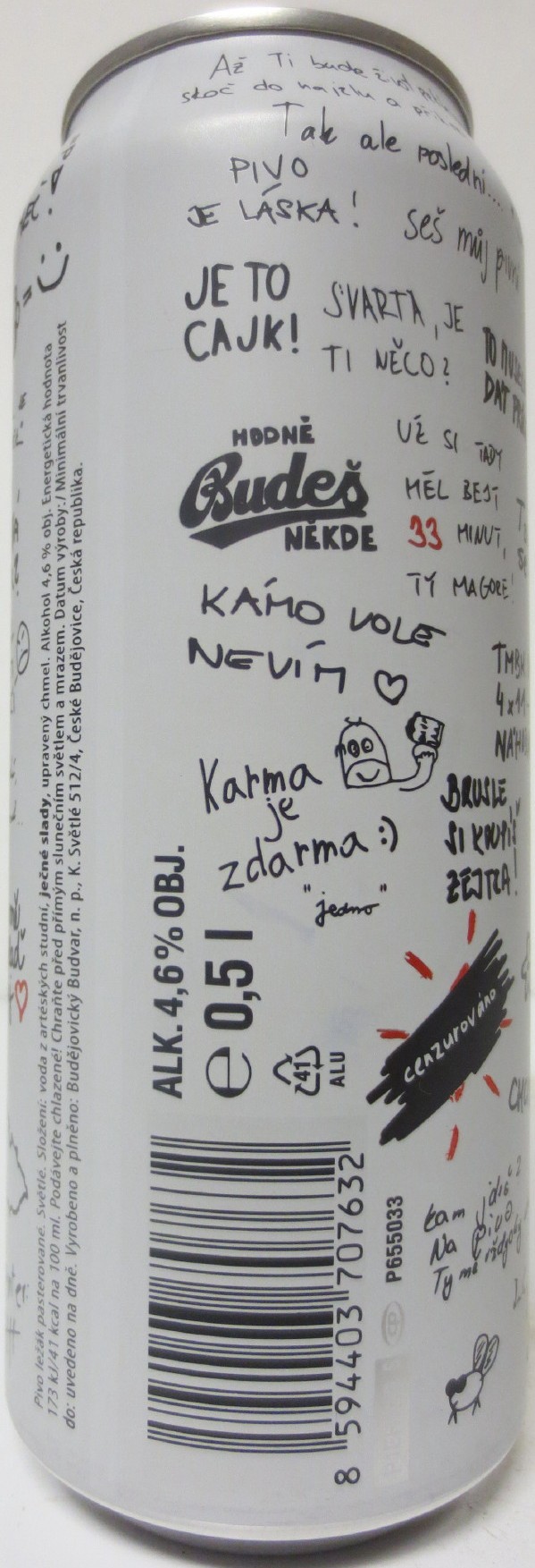 BUD VAR 33 design TMBK (50cl) (B/O) č.1 