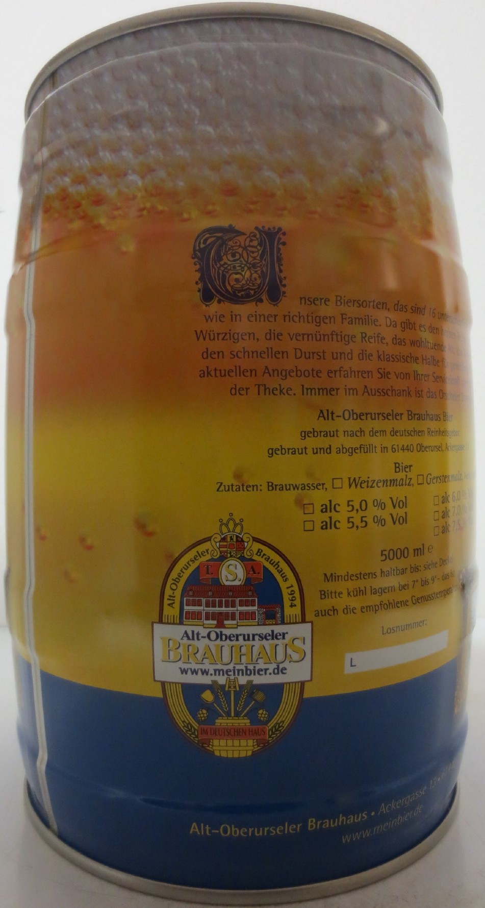 BRAUHAUS Alt-Oberurseler meinbier (5L) Nr.1 