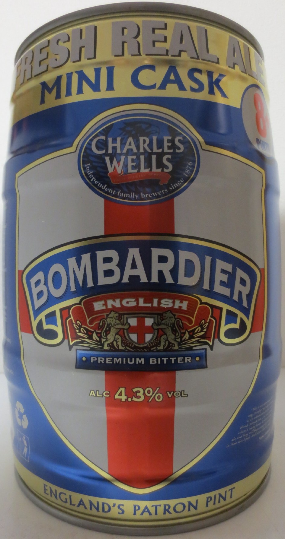 BOMBARDIER ENGLISH PREMIUM BITTER (5L) Nr.1 