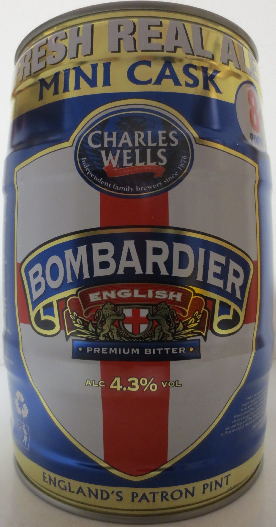 BOMBARDIER ENGLISH PREMIUM BITTER (5L) Nr.2 