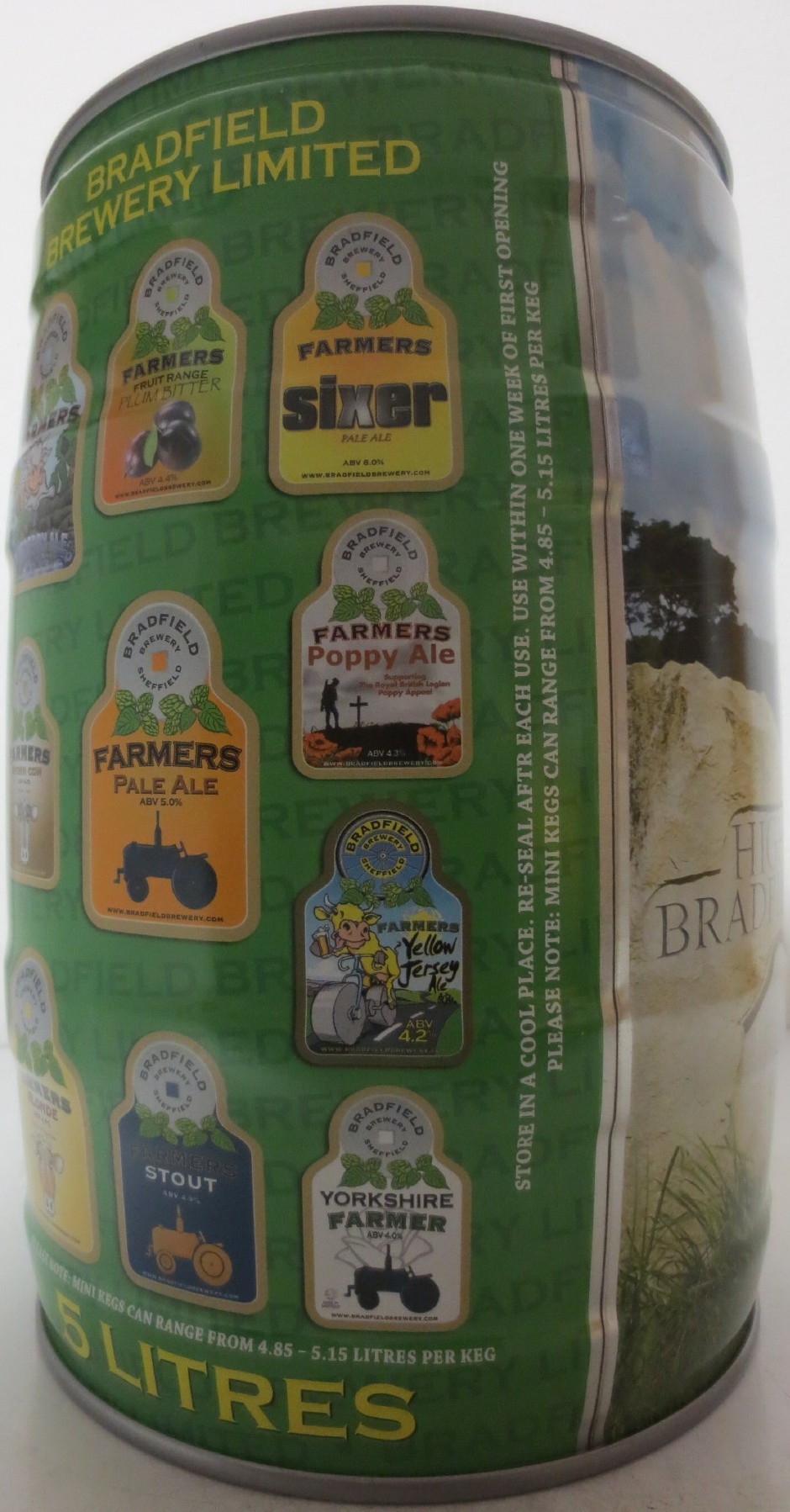 BRADFIELD BREWERY LIMITED 5 LITRES (5L) Nr.2 