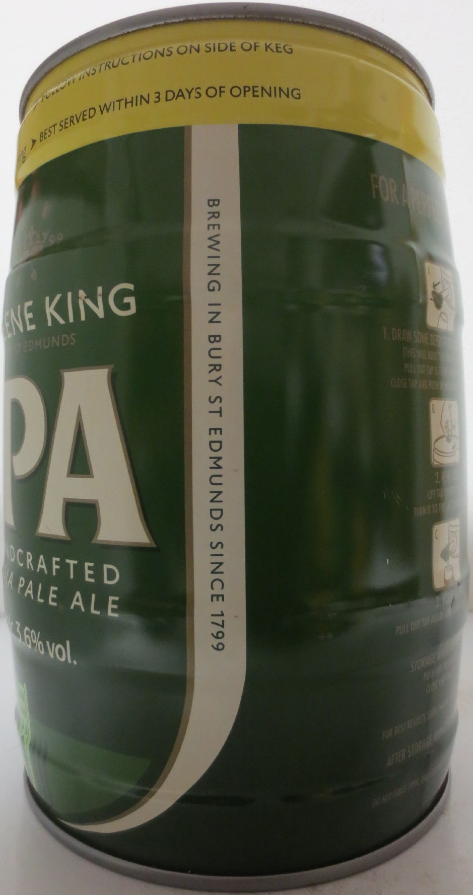 GREENE KING IPA HANDCRAFTED INDIA PALE ALE (5L) Nr.1 