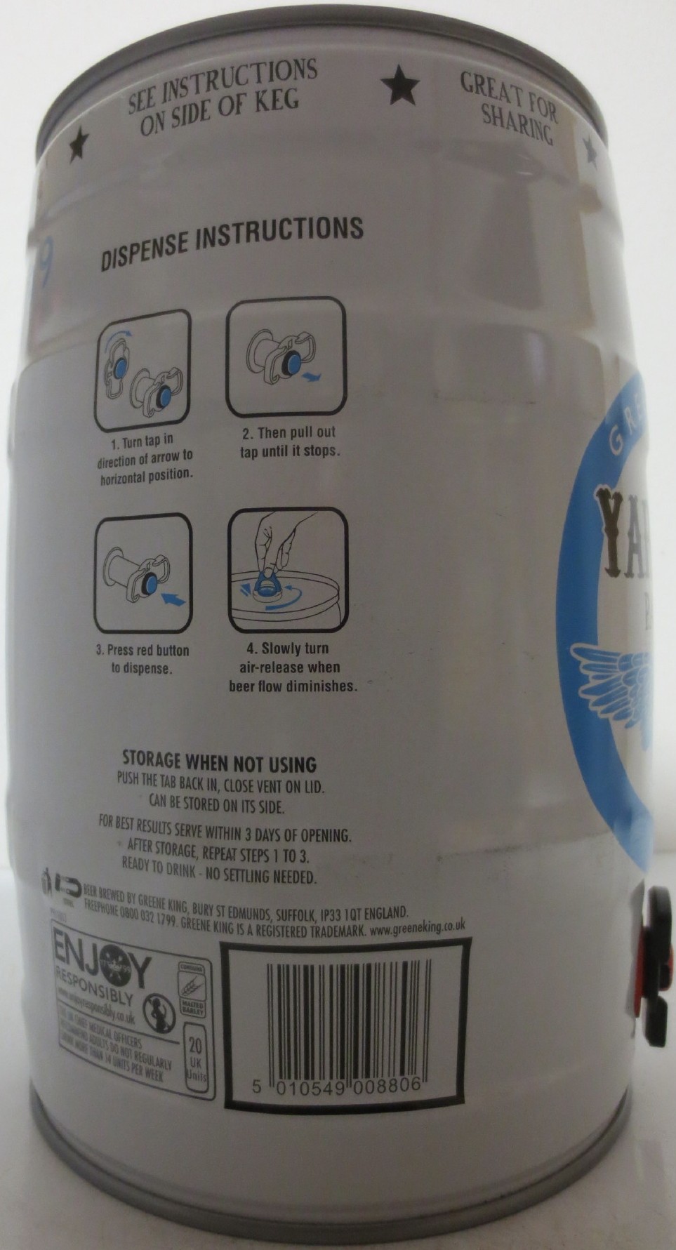 GREENE KING YARDBIRD PALE ALE (5L) Nr.1 