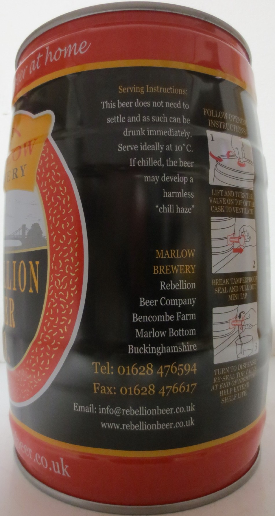 MARLOW BREWERY REBELLION IPA (5L) Nr.1 