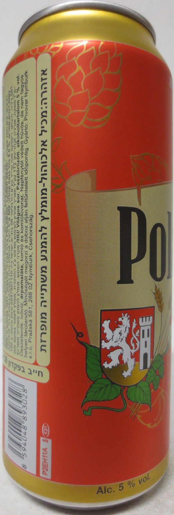 Polaban světlý ležák PIVOVAR NYMBURK (CZ) (50cl) (B/O) č.2