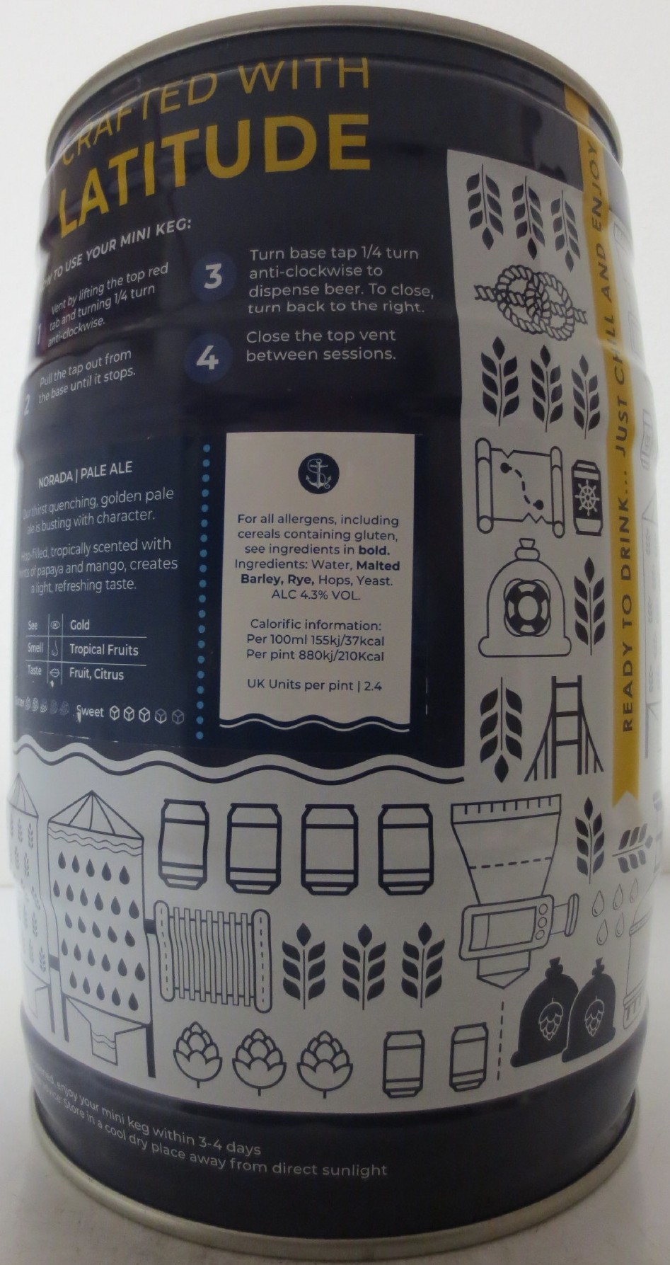 WOODFORDE´S BREWERY FIFTYTWO NORTH NORADA PALE ALE (5L) Nr.1