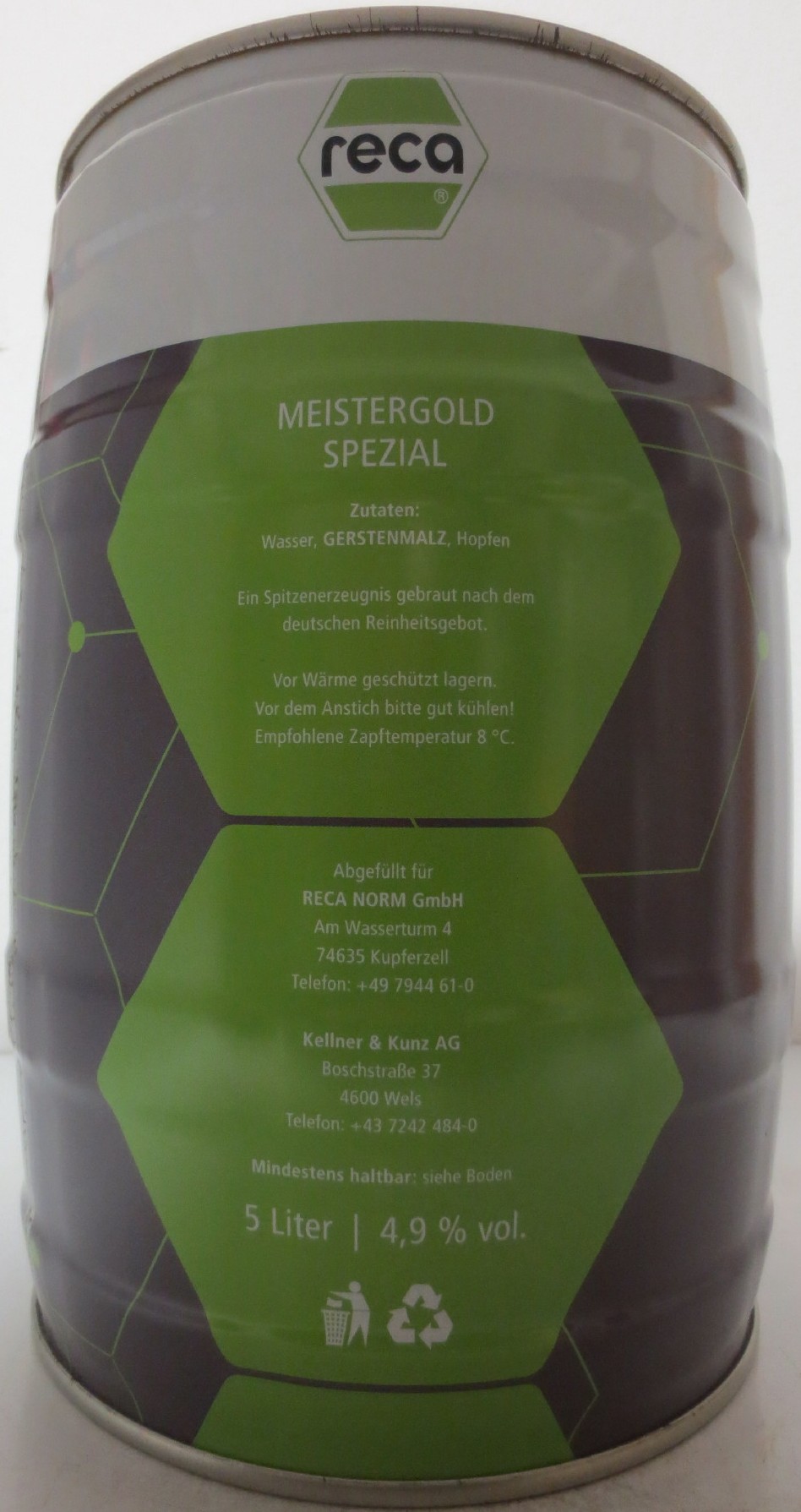 Reca MEISTERGOLD SPEZIAL RECA I CONNECTS. PRFORMS INSPIRES. www.reca.com (5L) Nr.1