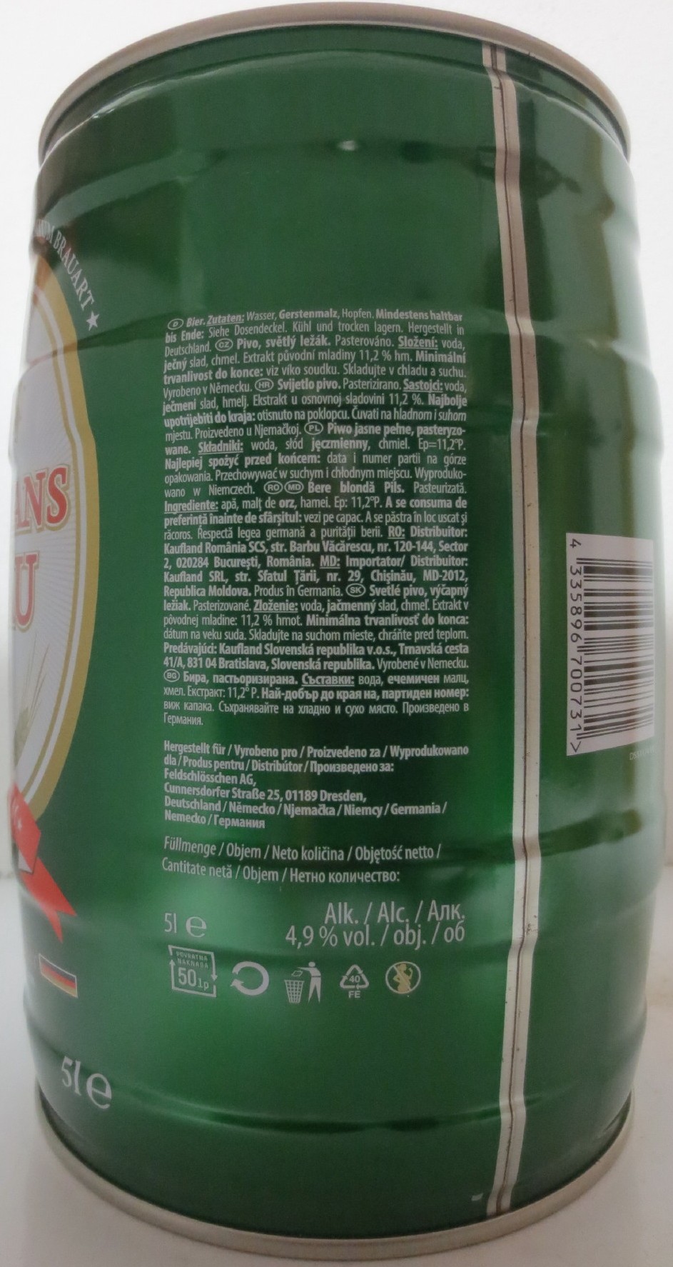 STEPHANS BRÄU Pils PREMIUM Deutsches Bier (5L) Nr.1