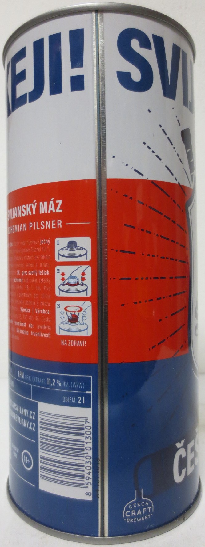 Svijany český rodinný pivovar -1564- SVIJANSKÝ MÁZ MISTROVSTVÍ SVĚTA V LEDNÍM HOKEJI 2024 (200cl) č.1