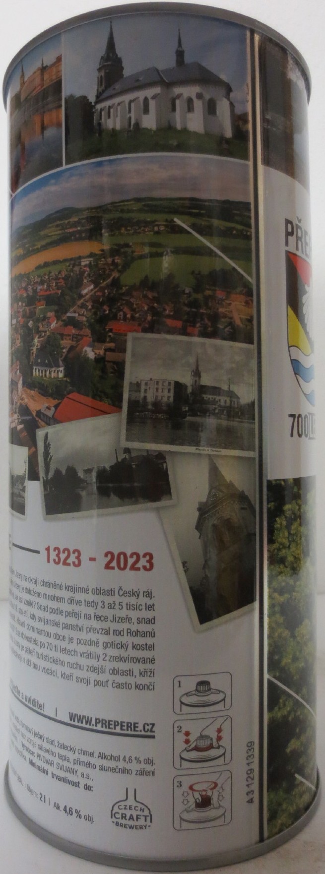 Svijany 450 - pivo světlý ležák PŘEPEŘE 700 LET 1323-2023 (200cl) č.1