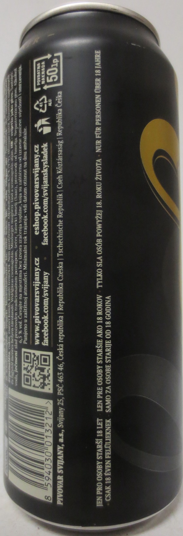 Svijany SVIJANSKÝ BARON Tradiční pivo bez pasterizace 15 III(CZ) (50cl) (B/O) č.1