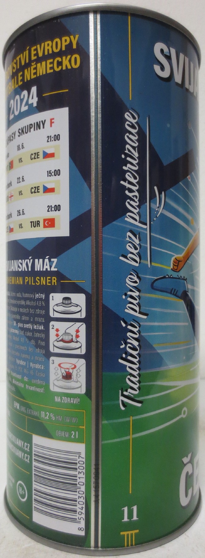 Svijany SVIJANSKÝ MÁZ SVIJANY FANDÍ FOTBALU 2024 ČEŠI, DO TOHO! (200cl) č.1 