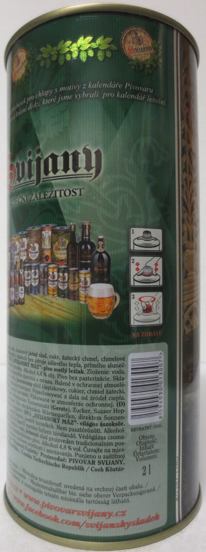 Svijany SVIJANSKÝ MÁZ dívky z kalendáře -No. 02/2020 (200cl)