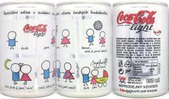 Coca Cola Art Design set from CZECH REPUBLIC (4 cans) (B/O)