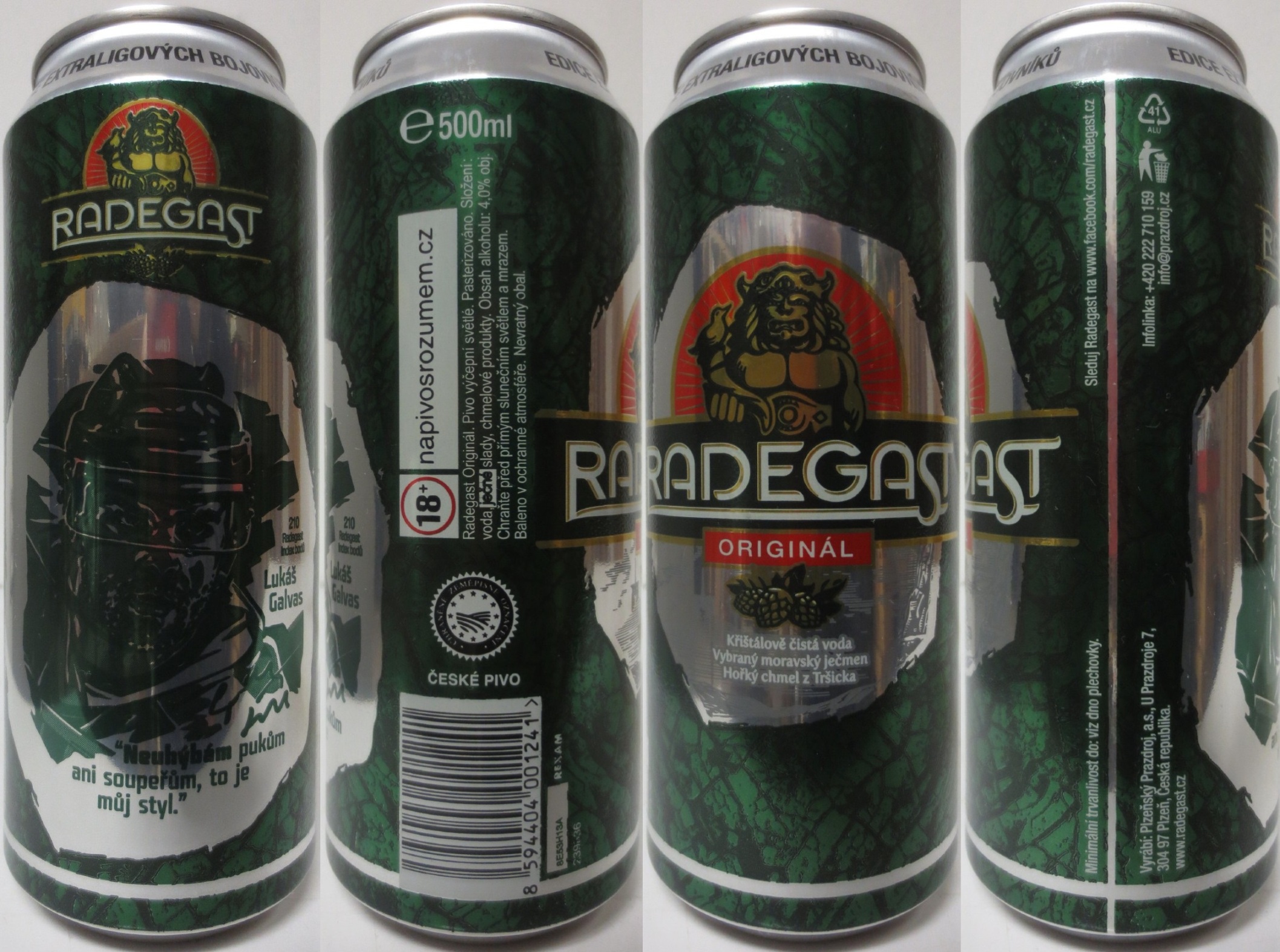 RADEGAST ORIGINAL EDICE EXTRALIGOVÝCH BOJOVNÍKŮ kompletní sérei (6ks) (CZ) (50cl) (B/O)