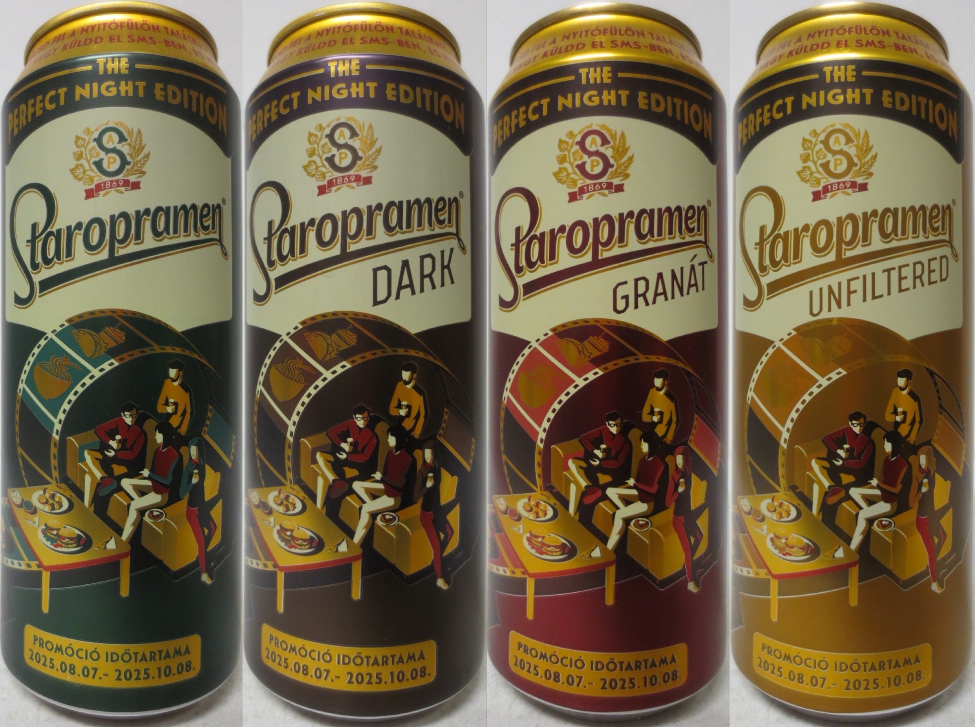Staropramen UNFILTERED THE PERFECT NIGHT EDITION kompletní série (4ks) (H) (50cl) (B/O) č.4 